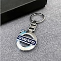 Miniatyrbillede 3 af 3: Nøglering Emblem Tilbehør til Volvo Grå One Size