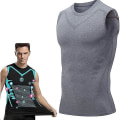 Miniatyrbild 1 av 5: Ionic Shaping Vest, Body Shaper för män, 2023 ny version Ionic Shaping Väst för män, bekvämt andningsbart issilketyg Grå S