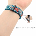 Miniatyrbillede 2 af 5: Fitbit Charge 5 armbånd med flettet design Blå/Orange