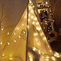 Miniatyrbillede 2 af 5: Julebelysning Juletræ Farvede Lamper Juledekoration LED Lysstreng Varm Hvid 6 M 40 LED Batteri