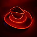 Pikkukuva 1 / 5: Langaton Led Cowboy Hat Iridescent Jazz Hat PUNAINEN punainen