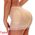 Miniatyrbilde 7 av 8: Polstret rumpeheis Korrigerende undertøy Butt Enhancer Body Shaper Formingsstropp Fake Hip Shapwear Undertøy Push Up Truser Hud 0 Hud Skin XXXL