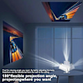 Miniatyrbild 3 av 5: Paris Projektor Smart HD LED WiFi Bluetooth HDMI USB Android Kontor Hemmabio - WELLNGS