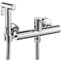 Miniatyrbillede 3 af 4: Skjult bidet brusesæt til badeværelse, håndholdt varmt og koldt vand sprøjte, varmt vand toilet, sort.pa