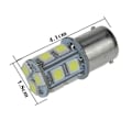 Pikkukuva 4 / 5: Ba15s r5w r10w 1156 LED-lamput 6000K 2 kpl Hopeanharmaa