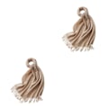 Miniatyrbillede 1 af 5: 1/2/3 Unisex Halstørklæde med Frynser Varmt og Hyggeligt Rørhalstørklæde til Citron Gul lemon yellow 2Set