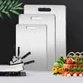 3-Piece Double-Sided Stainless Steel Cutting Board Set - Mold and Moisture Resistant
