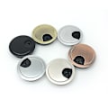 Miniatyrbilde 1 av 5: Skrivebordskabelhullbeskyttelse Datamaskinrydder-Grommet Bordkabeluttak Overflatekabelboks Bordkabelmaskinvare Børstet Brushed 53mm
