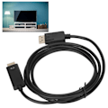 Miniatyrbilde 1 av 5: DisplayPort til HD Multimedia Interface Adapter DP Hann til HD Multimedia Interface Hann Konverter for TV PC 1.8m/5.9ft 4K DP TIL HD Multimed...