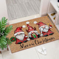 Pikkukuva 4 / 5: 1/2 Pehmeä Ja Mukava Merry Christmas Gnome Ovi Matto Jouluun merry christmas 1Set