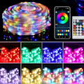 Miniatyrbilde 4 av 5: Smart Julebelysning RGB LED Lyslenke med APP Fjernkontroll 10m—pa