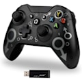 Miniatyrbild 1 av 5: Trådlös handkontroll för Xbox One, Xbox-kontroll med 2,4 GHz trådlös adapter, Xbox One X/Xbox One S/PS3 och PC (svart)