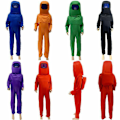 Miniatyrbillede 3 af 5: Halloween Kid Among Us Cosplay Kostume Fancy Dress Jumpsuit Z orange.PR orange L