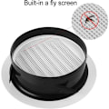 Pikkukuva 3 / 4: 75 mm:n tuuletusaukko suojaritilällä - ABS (ø75 mm)--.pa