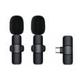 Lavalier Mikrofon til Mobil - Trådløs - USB-C Sort