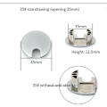 Miniatyrbilde 3 av 5: Skrivebordskabelhullbeskyttelse Datamaskinrydder-Grommet Bordkabeluttak Overflatekabelboks Bordkabelmaskinvare Lys Bright 35mm