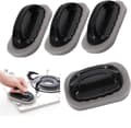 4-pack Scouring Sponges with Abrasive Surface - Rust Remover and Cleaning Brushes for Bathrooms, Pots, Pans, and Sinks
