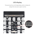 Miniatyrbillede 3 af 5: 3X Breakout Board 17 Port 6Pin LED Display Strømmodul Serverkort Adapter til 1200W 750W PSU GPU.pa