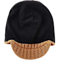 Miniatyrbillede 3 af 5: Hatt med skygge til mænd, vinter, strikket, tyk, udendørs Camel Camel One Size