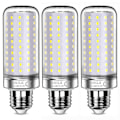 Pikkukuva 1 / 5: 26W LED-lamput, 200W vastaava, 3000 lm, 6000K kylmä valkoinen, E27, 3 kpl