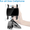 Miniatyrbillede 2 af 5: Biltelefonholder 360 graders rotation, instrumentbræt Mobil Bil Til GPS og 4-7 tommer smartphones (sort)