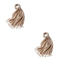 Miniatyrbillede 4 af 5: 1/2/3 Unisex Halstørklæde med Frynser Varmt og Hyggeligt Rørhalstørklæde til Citron Gul lemon yellow 2Set