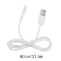 Miniatyrbilde 4 av 5: Universal smartklokke lader for KW88 KW18 GT88 G3 Smartwatch USB-strøm 4-pins magnetisk ladekabel