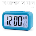 Miniatyrbild 2 av 2: LED Elektronisk Väckarklocka Digital Väckarklocka för Hemmakontor Kök Sängbordsklocka Kalender Temperaturdisplay Skrivbordsklockor