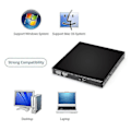 Miniatyrbilde 4 av 5: Paris_Extern CD/DVD-enhet, USB 2.0 Slim Bærbar Ekstern CD-RW-enhet DVD-RW-brenner Brenner for Bærbar PC Stasjonær Datamaskin, Svart