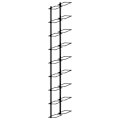 Miniatyrbilde 3 av 5: Veggmonterte vinstativer for 18 flasker 2 stk svart jern Black Svart
