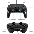 Miniatyrbillede 5 af 5: Klassisk Trådløs Spilkontroller til Wii Remote Game Gamepad Pro Joypad Joystick Kompatibel med Nintendo Wii/Wii U
