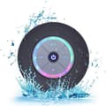 Black Waterproof Bluetooth Speaker - Suction Cup - Portable Speaker - Built-in Battery - Black