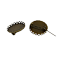 Miniatyrbilde 5 av 5: 1/2 10 stk Brosje Blank Lapel Pin Base 25mm Rund Blomst Pute 1Set