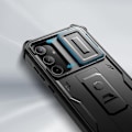 Miniatyrbild 2 av 5: Tech-Protect Galaxy A55 5G Mobilskal Kevlar Cam Plus - Svart 100