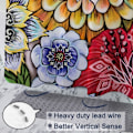 Miniatyrbillede 3 af 5: Boho Blomster Bruseforhæng Paisley Fancy Bohemian 72x72 tom Med