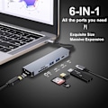 Pikkukuva 2 / 5: USB-C-hubi, monipuolinen USB-C-sovitin MacBook Pro- ja Air-lisävarusteille