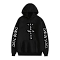 Pikkukuva 1 / 4: Travis Scott Unisex Huppari Tytöille ja Pojille Pullover Huppari Miehille ja Naisille Musta L-koko