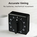 Miniatyrbillede 3 af 5: Manuel Køkken Timer, 80dB Alarm, Nedtællingstimer til Hjemmebagning og Madlavning
