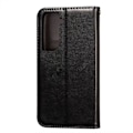 Pikkukuva 4 / 5: Samsung Galaxy S21 Plus - Aitoa nahkaa oleva suojakotelo - Musta Musta Musta
