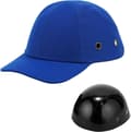 Baseball-støthette, pustende bomull, avtakbart ABS-skall, EVA-polstring, justerbar for lager- og verkstedarbeid for voksne, blå