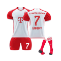 Miniatyrbild 2 av 4: (2023/24 Bayern Hemma Serge Gnabry #7 Fotbollströja Set XL(180-185CM)