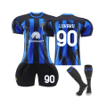 Miniatyrbild 1 av 7: (2023/24 Inter Milan hemmatröja #90 Romelu Lukaku fotbollströja Svart 41