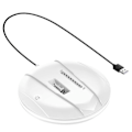 Miniatyrbillede 1 af 5: Vertikal Stand Base Udskiftnings Display Stand Base til Slim Konsol Disk & Digital Hvid