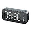 Miniatyrbild 1 av 5: A18 Rektangulär Subwoofer Spegel Trådlös Bluetooth Alarm Klockhögtalare