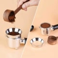 Miniatyrbilde 5 av 5: Espresso doseringstrakt, magnetisk doseringsring i rustfritt stål for kaffe 51 mm
