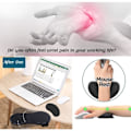 Miniatyrbillede 3 af 5: Ergonomisk Skrivebordsarmlæn, Tastatur Håndledsstøtte, Mussemåtte, Hukommelsesskum Pude Håndledsstøtte til Computer, Laptop, Arbejde, Spil (2...
