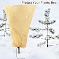 Miniatyrbillede 3 af 4: Plantebeskyttelse Vinter Plantebeskyttere Udendørs Have Frostbeskyttelse Frostskjold Til Planter Træpakning Vindbeskyttelse Frostdug Med Snøre 240x200cm