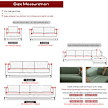 Miniatyrbillede 5 af 5: Majs korn fuldt indpakket sofaovertræk kæledyr sofa beskyttende overtræk anti-fouling sofa beskyttende overtræk 3 sæder 190-230cm