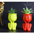 Miniatyrbilde 2 av 2: Blomsterpotter Sukkulenter Vase Gresk Statue Blomsterpotter Hjem Hagedekorasjon YELLOW