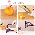 Miniatyrbillede 4 af 4: Citronpresser Juicepresser Juicer Håndpresse - Rustfrit Stål Håndjuicer
